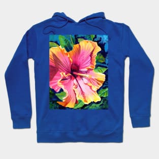 Tropical Bliss Hibiscus Hoodie